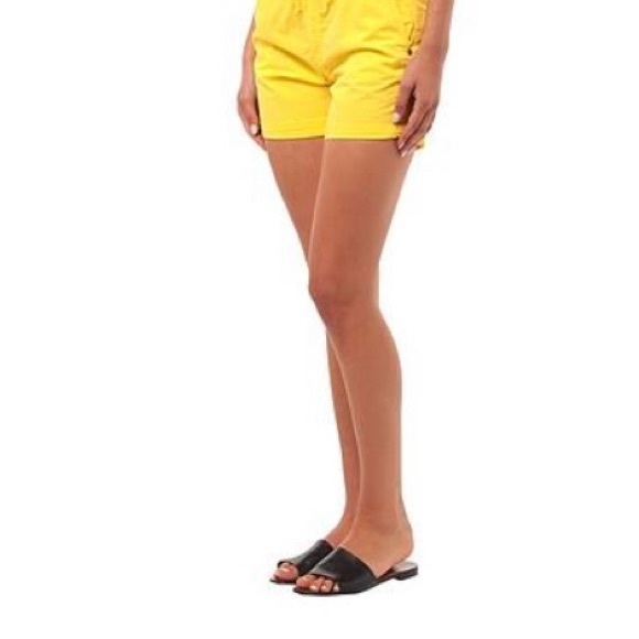 Colmar Italian Luxury Brand Cotton Yellow Shorts
